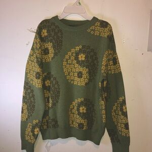 🚫SOLD🚫 Green Yin & Yang Knit Sweater